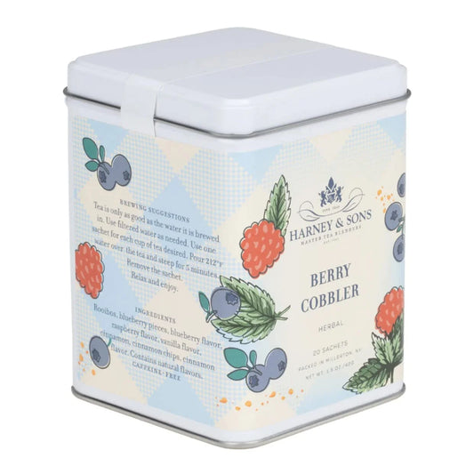 Harney & Sons Berry Cobbler Rooibos Tea, 20 Sachets in Tin