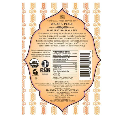 Harney & Sons Organic Peach Tea, 16-ounces (Pack of12)