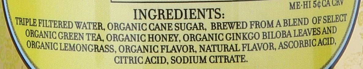 Harney & Sons Organic Green Iced Tea with Citrus & Ginkgo, 12 Bottles