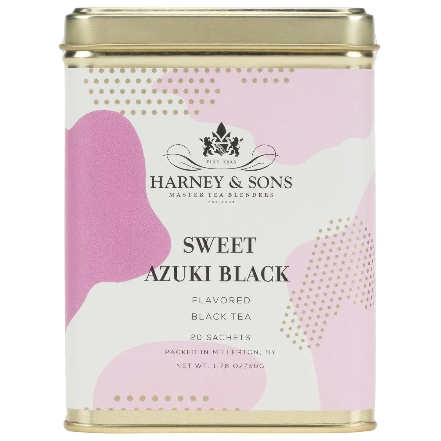 Harney & Sons Sweet Azuki Black Tea, 20 Sachets in Tin