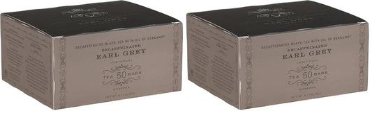 Harney & Sons Decaffeinated Earl Grey Tea bags,Black Tea with Bergamot,50 Count (Pack of 2)