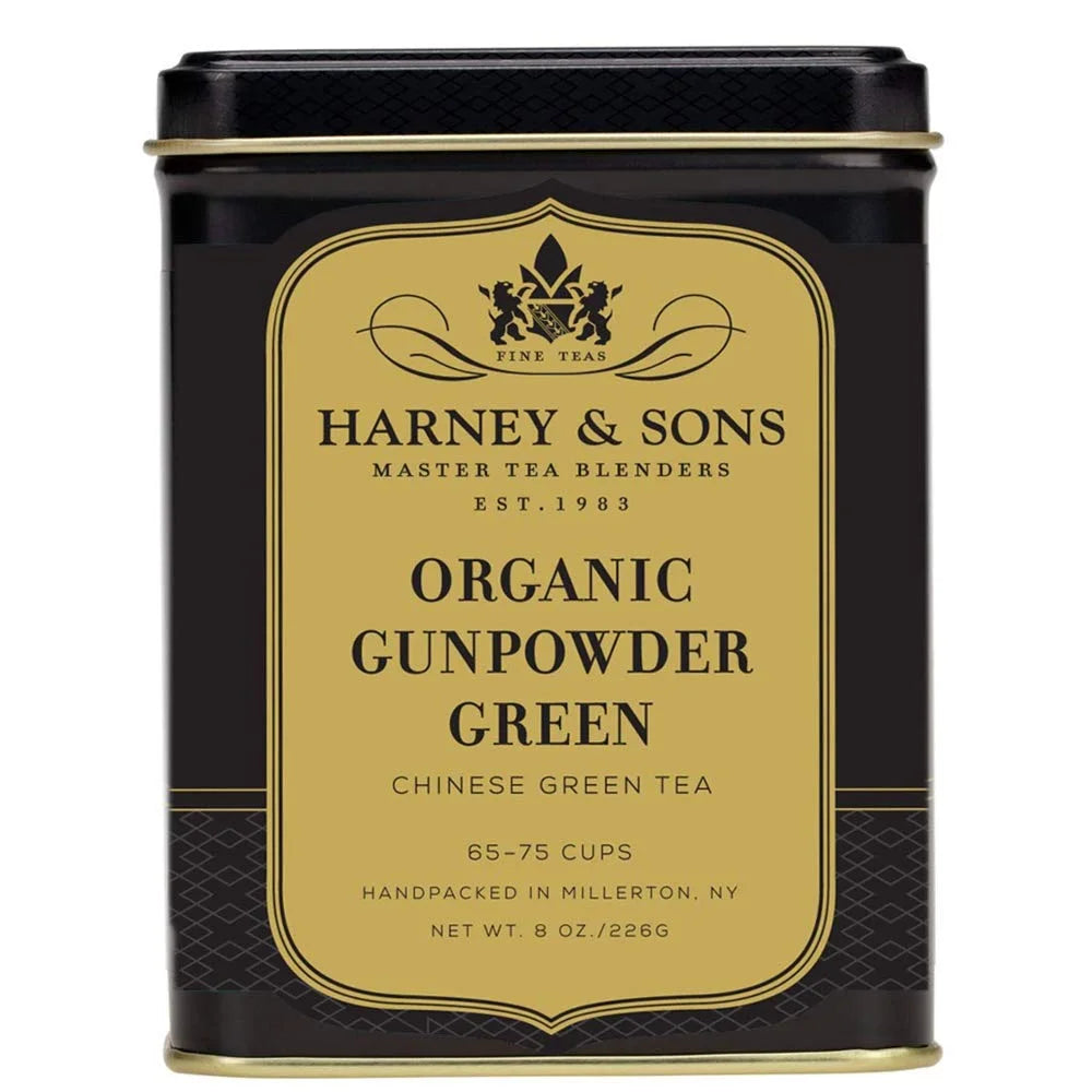 Harney & Sons Organic Gunpowder Green, Loose leaf 8 ounce tin
