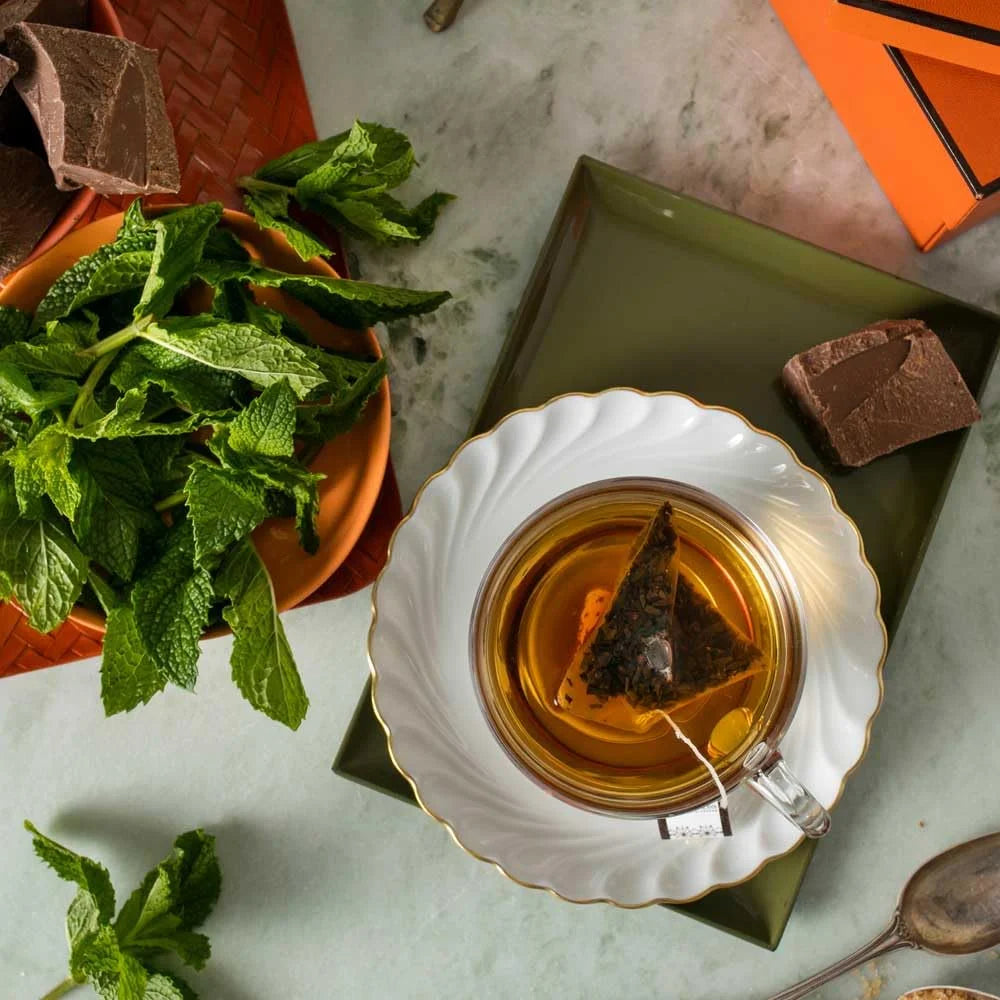 Harney & Sons Chocolate Mint Black Tea Sachets, 50 Count
