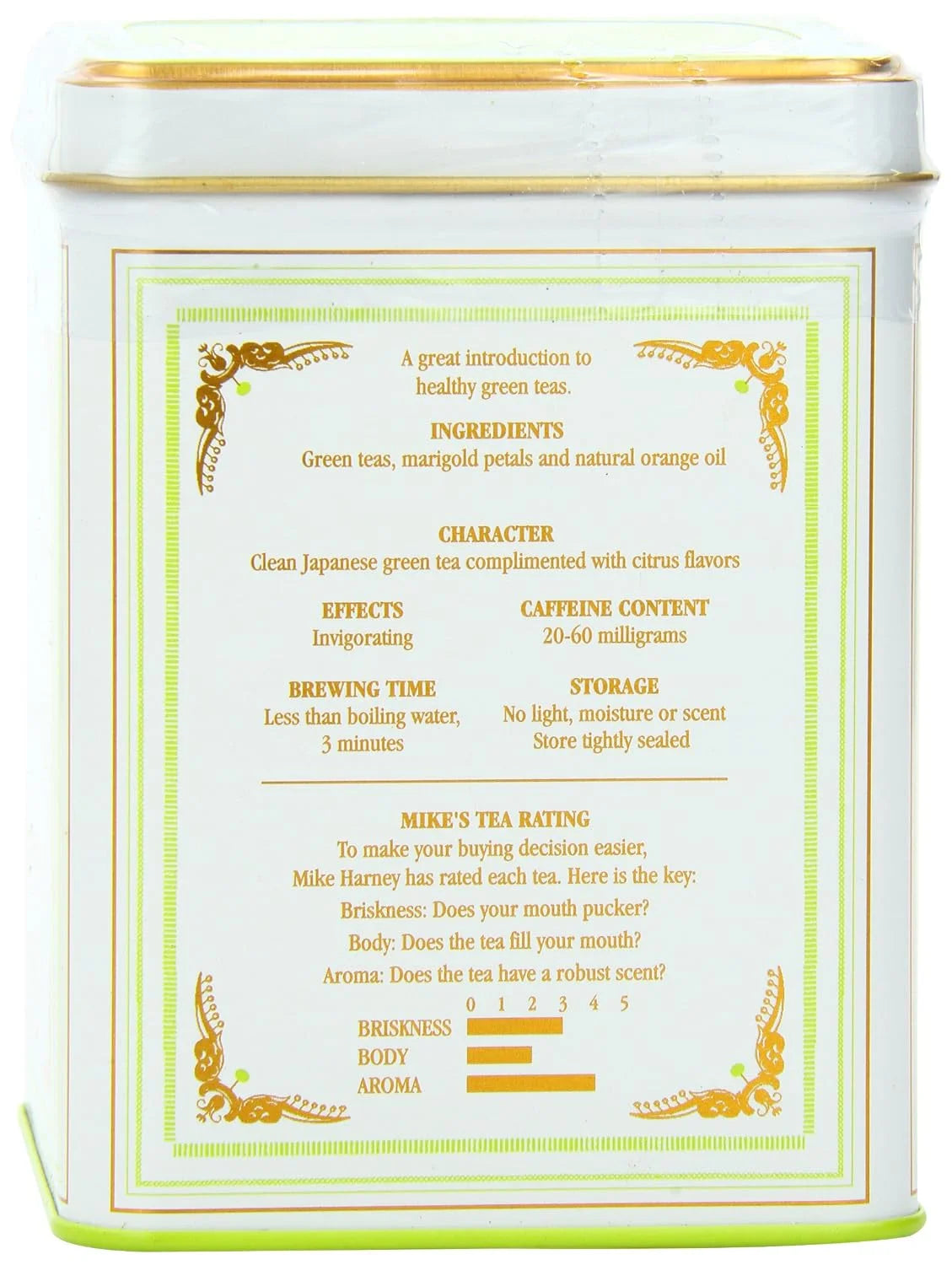 Harney & Sons Citron Green Tea, White, 20 Count (Pack of 2)