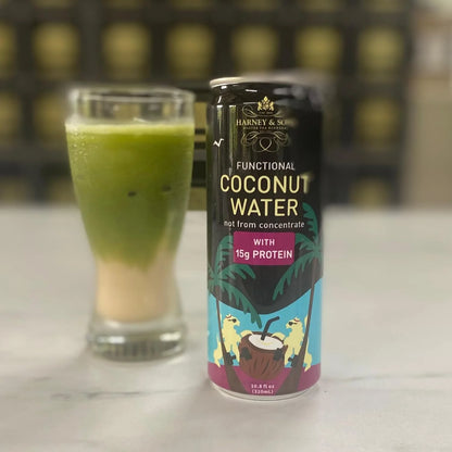Harney & Sons Coconut Water with 15g Protein, 10.8 fl oz (Pack of 12)