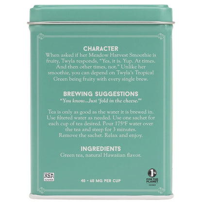 Harney & Sons Café Tropical Green Tea, 20 Sachets in Tin