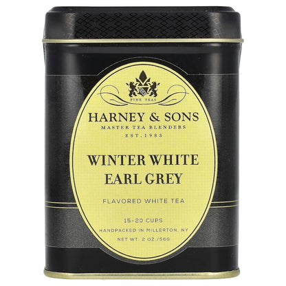 Harney & Sons Winter White Earl Grey Loose Leaf White Tea, 2 oz