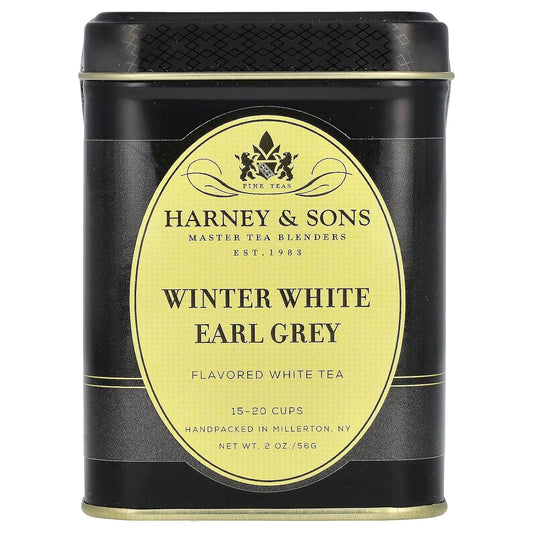 Harney & Sons Winter White Earl Grey Loose Leaf White Tea, 2 oz