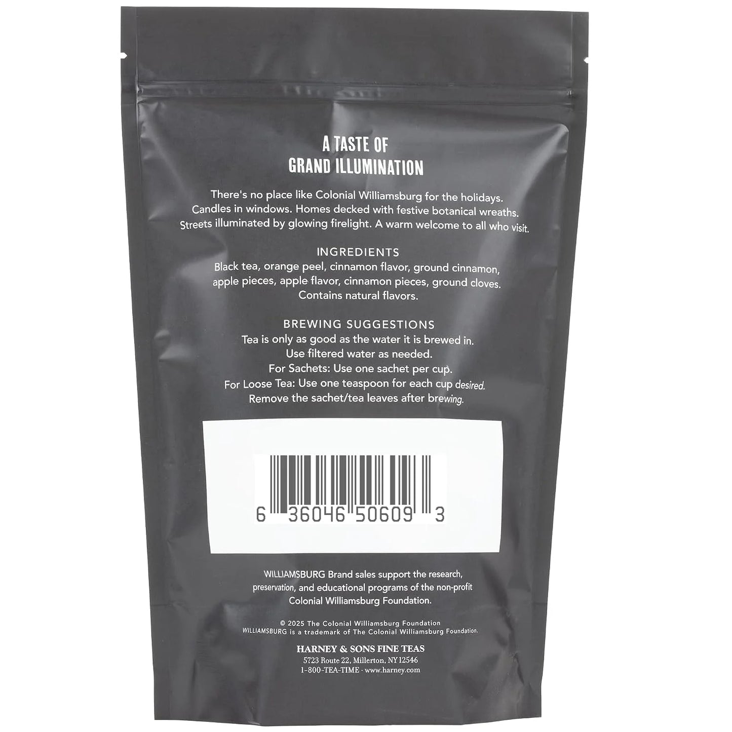 Harney & Sons Colonial Williamsburg Blend Tea, 50 Sachets
