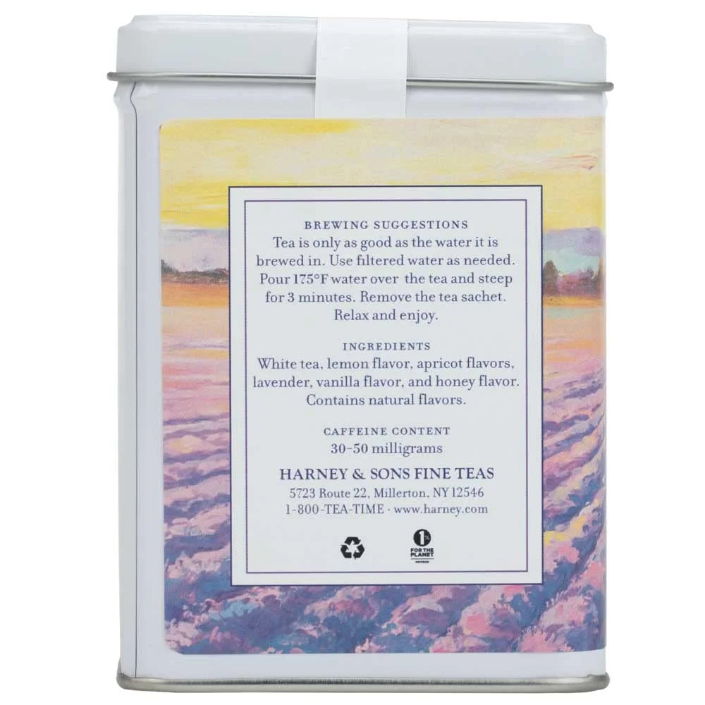 Harney & Sons Provence White Tea, 20 Sachets in Tin