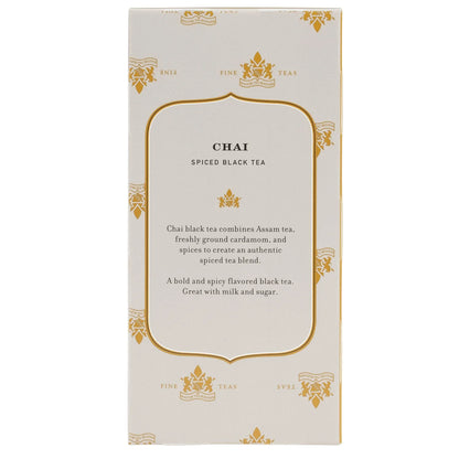 Harney & Sons Chai Black Tea Bags, 20 Count, Wrapped Tea Bags