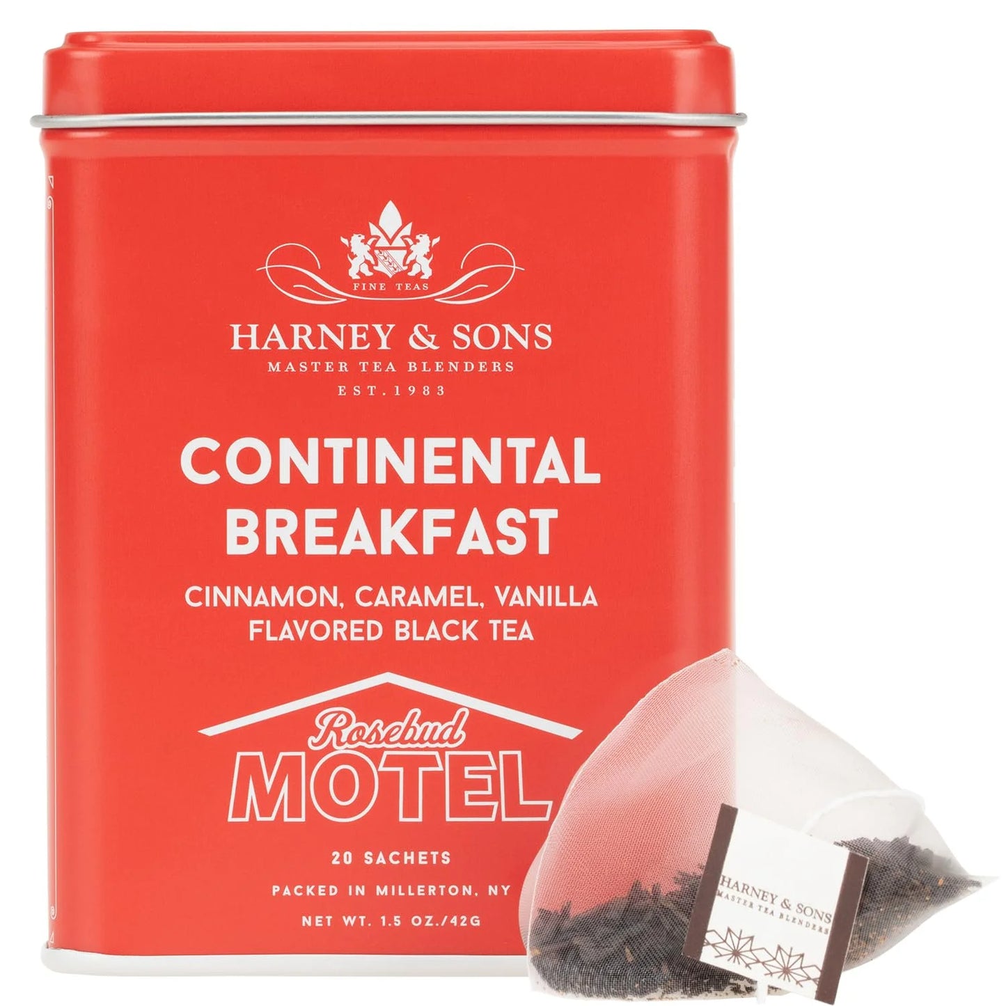 Harney & Sons Continental Breakfast Black Tea, 20 Sachets in Tin