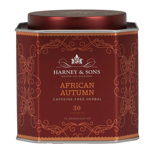 Harney & Sons African Autumn Rooibos Tea, 30 Sachets in Tin