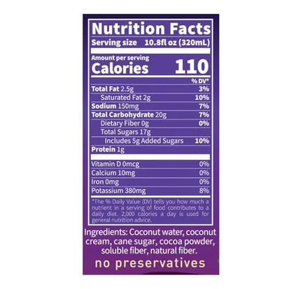 Harney & Sons Chocolate Coconut Water, 10.8 fl oz (Pack of 12)