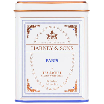 Harney & Sons Classic Paris Black Tea, 20 Sachets in Tin
