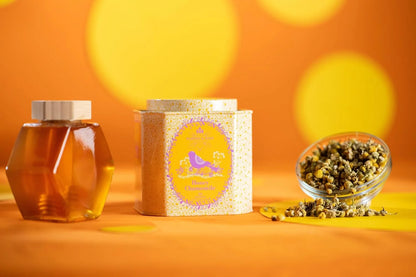 Harney & Sons Organic Honey Chamomile Herbal Tea, 30 Sachets in Tin