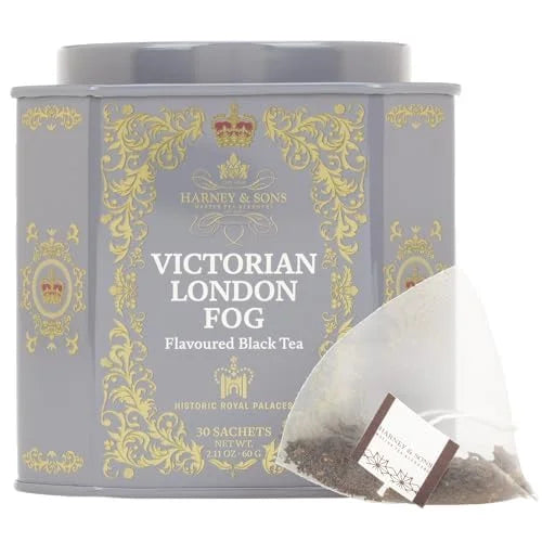 Harney & Sons Victorian London Fog Tea, 30 Sachets in Tin