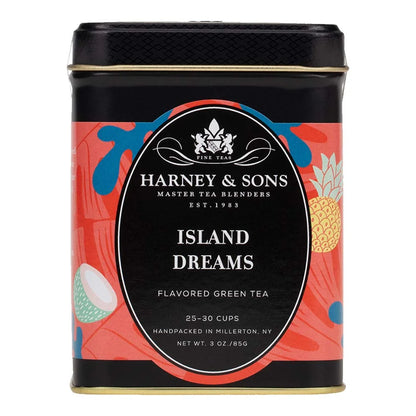 Harney & Sons Island Dreams | 3oz Loose Leaf Green Tea w/ Coconut