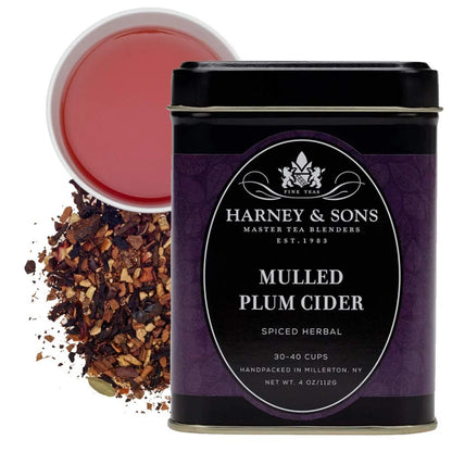 Harney & Sons Mulled Plum Cider Herbal Tea Loose Leaf Tin, 4 oz