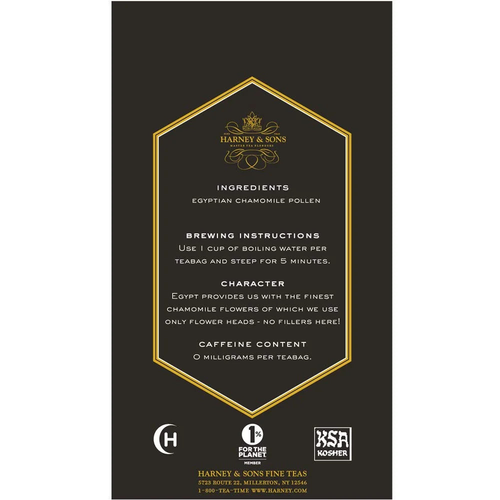 Harney & Sons Fine Teas Egyptian Chamomile - 20 Tea bags, 20 Count (Pack of 2)