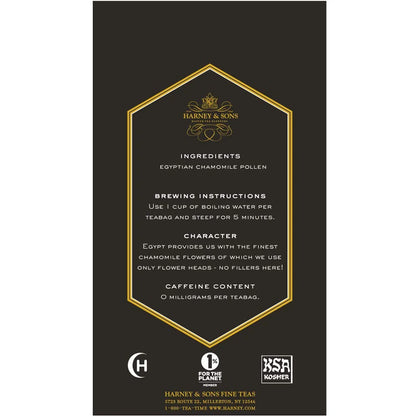 Harney & Sons Fine Teas Egyptian Chamomile - 20 Tea bags, 20 Count (Pack of 2)