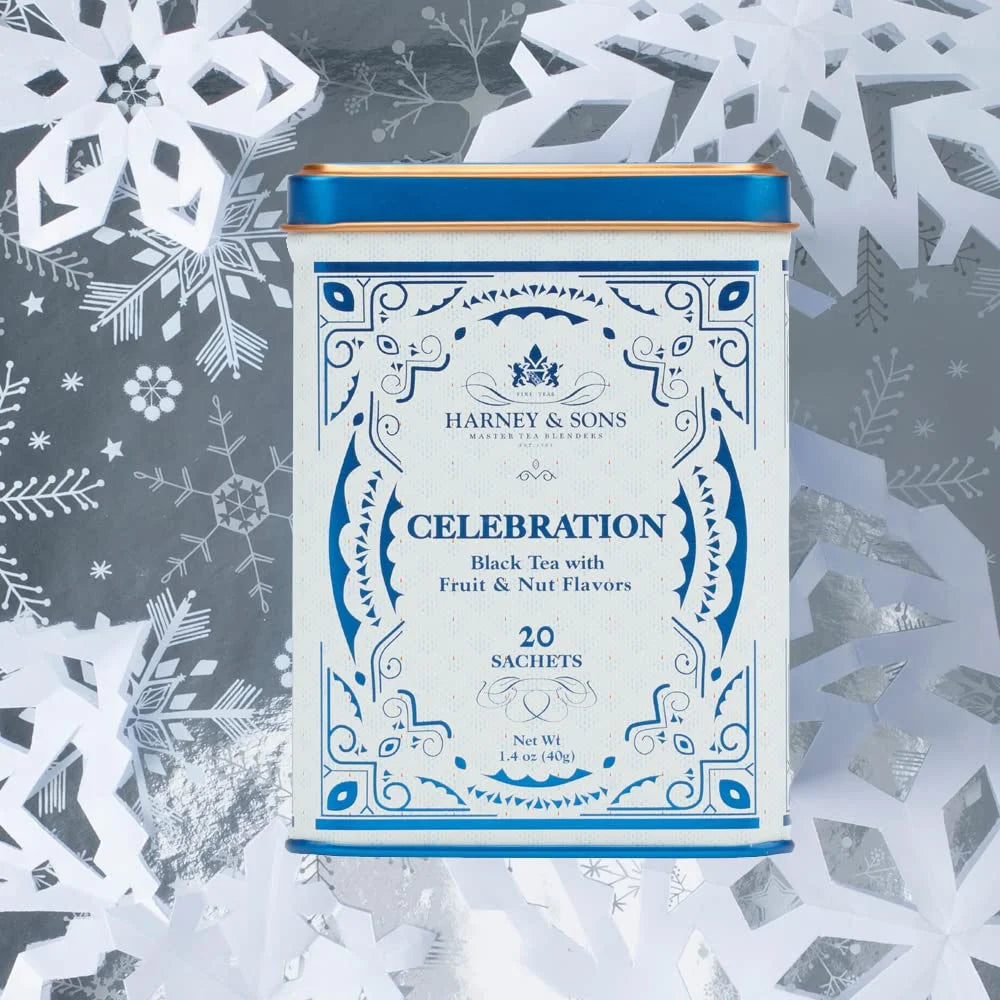 Harney & Sons Celebration Black Tea, 20 Sachets in Decorative Tin