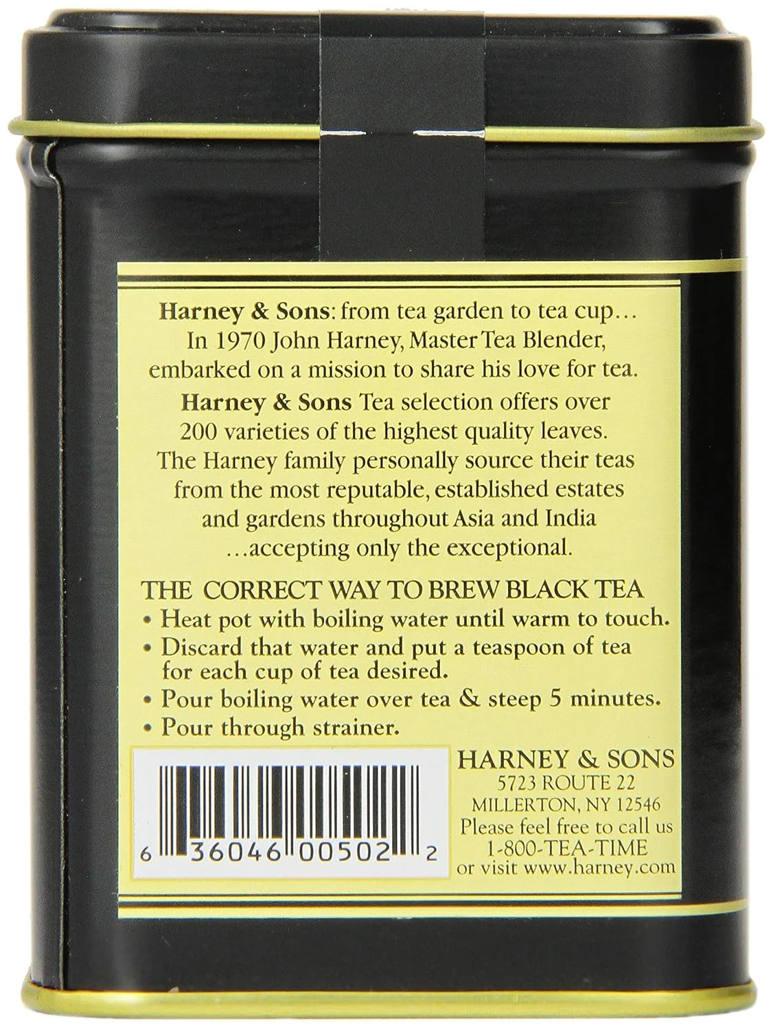 Harney & Sons Black Earl Grey Loose Leaf Tea,4 Ounce,(Pack of 2)