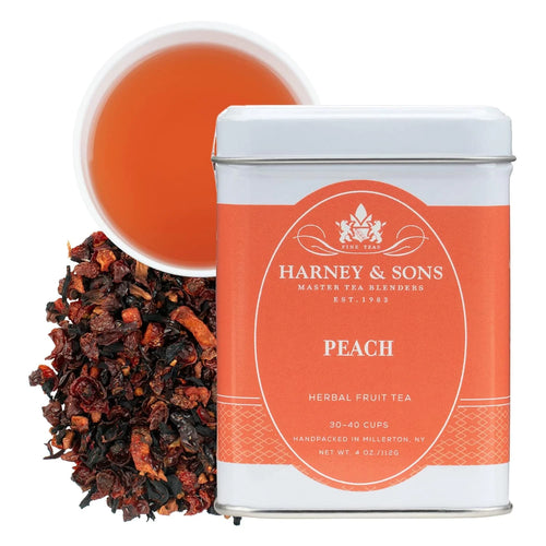 Harney & Sons Peach Fruit Herbal Tea Loose Leaf Tin, 4 oz