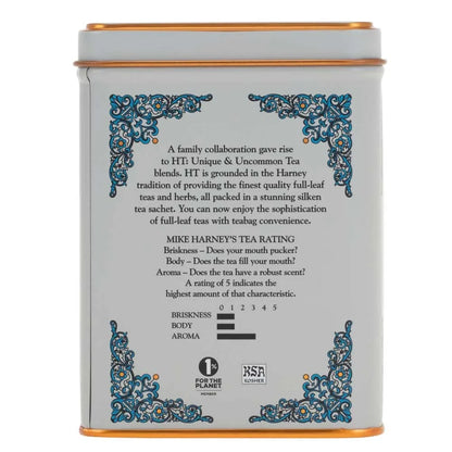 Harney & Sons HT Vanilla Comoro Decaf Black Tea, 20 Sachets in Tin