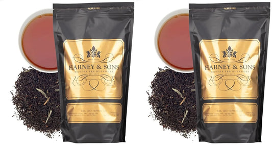 Harney & Sons Earl Grey Supreme Tea,Loose leaf 16 ounce,(Pack of 2)