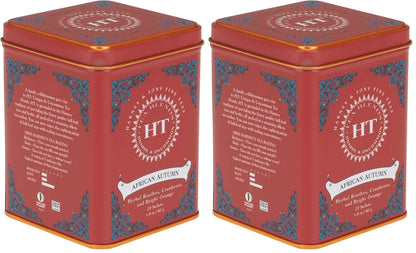 Harney & Sons African Autumn Rooibos Tea, HT Line, 20 sachet tin (Pack of 2)