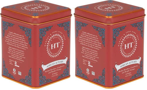 Harney & Sons African Autumn Rooibos Tea, HT Line, 20 sachet tin (Pack of 2)