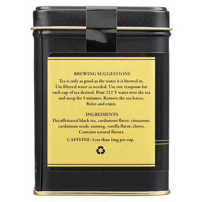 Harney & Sons Decaf Chai Loose Leaf Black Tea Tin, 4 oz