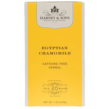 Harney & Sons Egyptian Chamomile Herbal Tea Bags, 20 Count