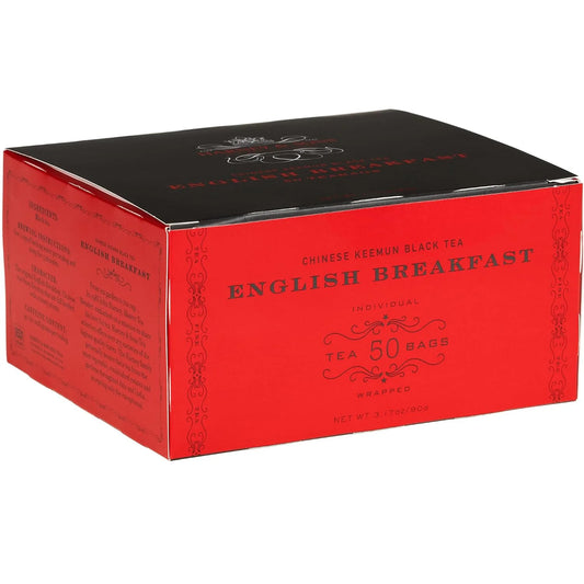 Harney & Sons English Breakfast Black Tea Bags, 50 Count