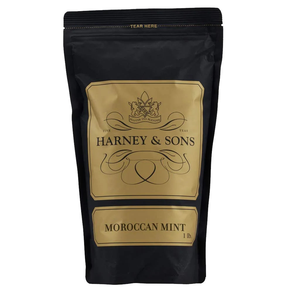 Harney & Sons Organic Moroccan Mint Loose Leaf Green Tea, 16 oz