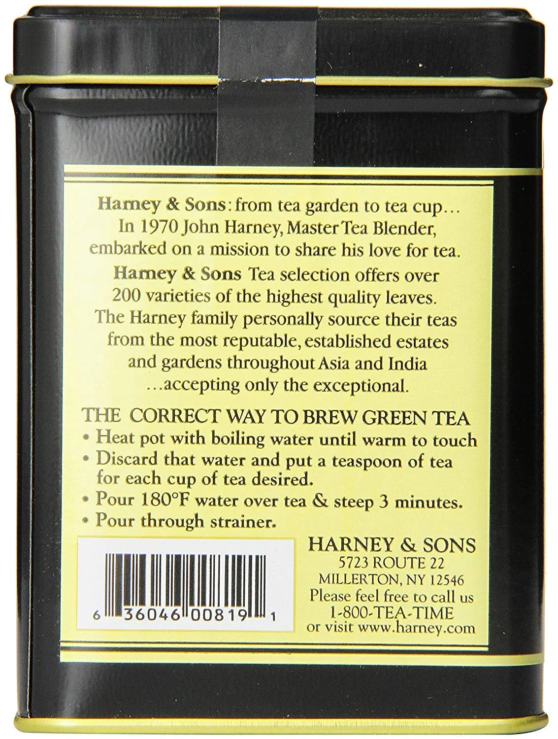 Harney & Sons Japanese Sencha Tea, Loose Leaf Green Tea Tin, 8 oz