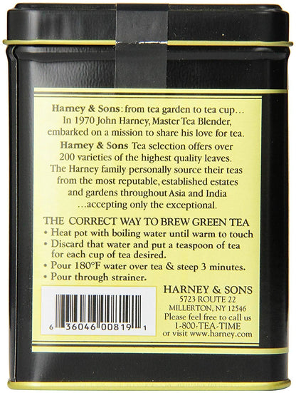 Harney & Sons Japanese Sencha Tea, Loose Leaf Green Tea Tin, 8 oz