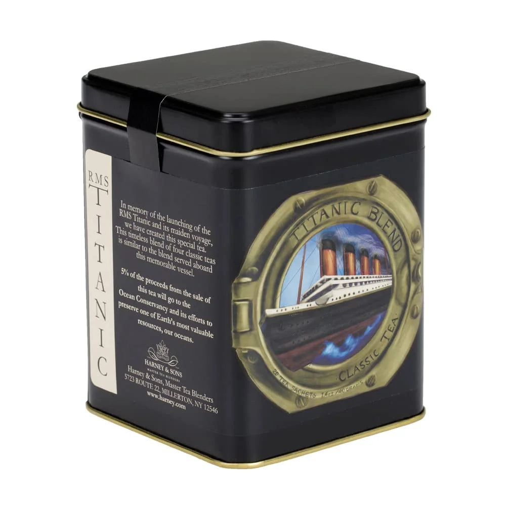 Harney & Sons RMS Titanic Black Tea Blend, 20 Sachets in Tin