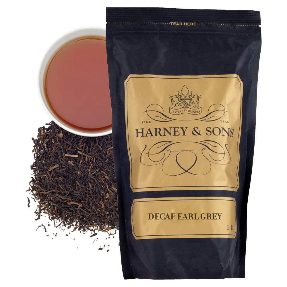 Harney & Sons Decaf Earl Grey Loose Leaf Black Tea, 1 lb Bag