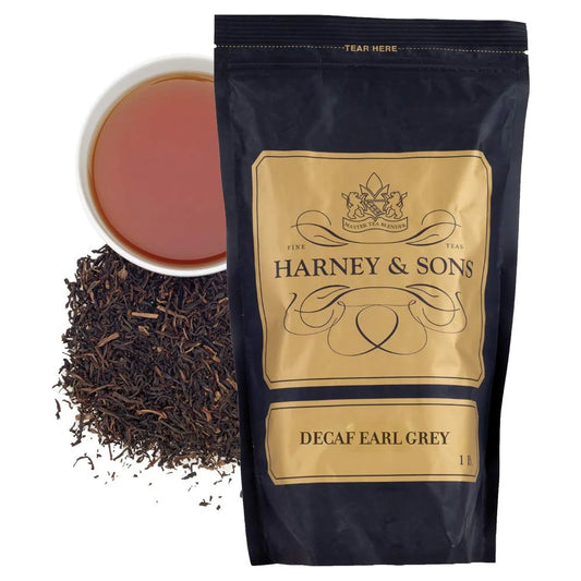 Harney & Sons Decaf Earl Grey Loose Leaf Black Tea, 1 lb Bag