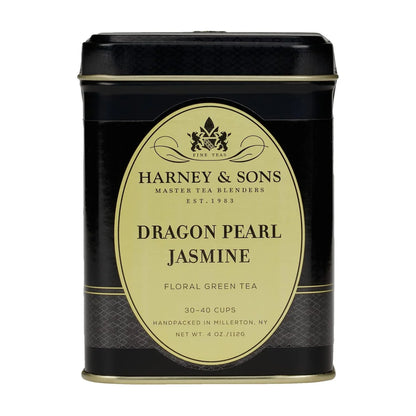 Harney & Sons Dragon Pearl Jasmine Loose Leaf Green Tea Tin, 4 oz