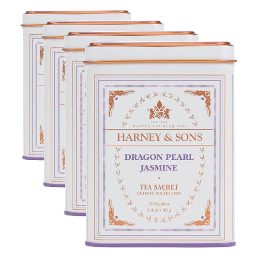 Harney & Sons Dragon Pearl Jasmine Tea, 20 Count (Pack of 4)