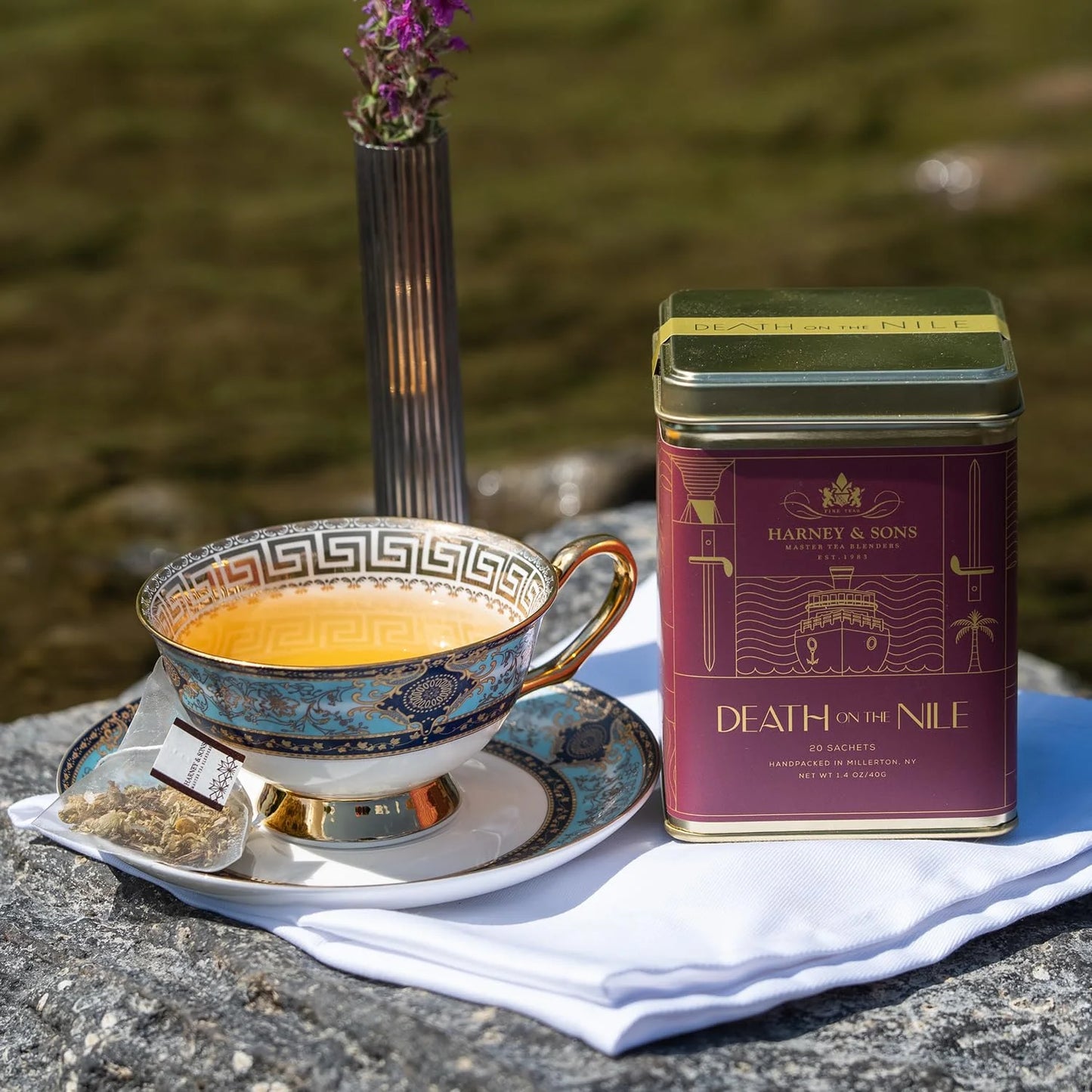Harney & Sons Death on the Nile Herbal Tea, 20 Sachets in Tin