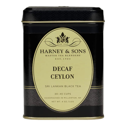 Harney & Sons Decaf Ceylon Loose Leaf Black Tea Tin, 3 oz