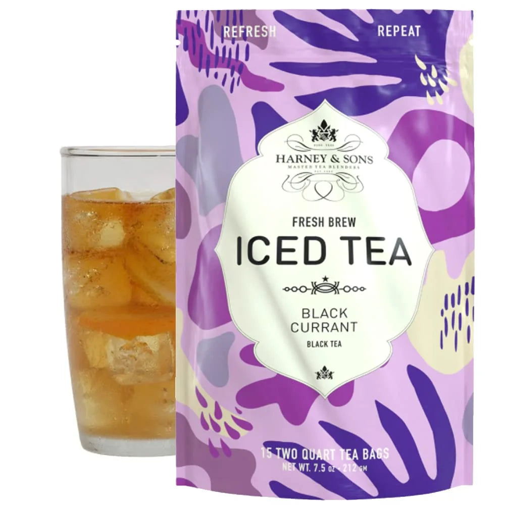 Harney & Sons Fresh Brew Black Currant Black Iced Tea, 15 Tea Bags