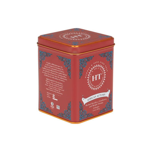 Harney & Sons HT African Autumn Rooibos Herbal Tea, 20 Sachets Tin
