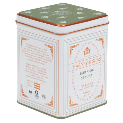 Harney & Sons Classic Japanese Sencha Green Tea, 20 Sachets in Tin