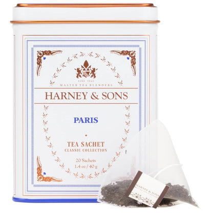 Harney & Sons Classic Paris Black Tea, 20 Sachets in Tin