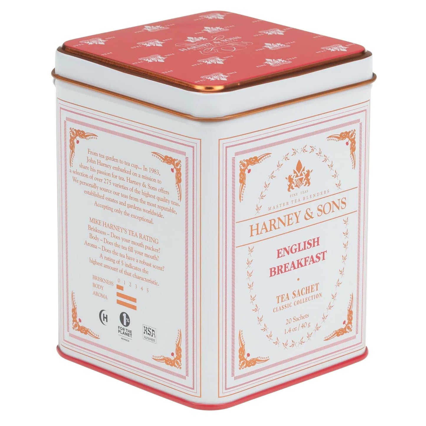 Harney & Sons Black Tea, English Breakfast, 20 Sachets
